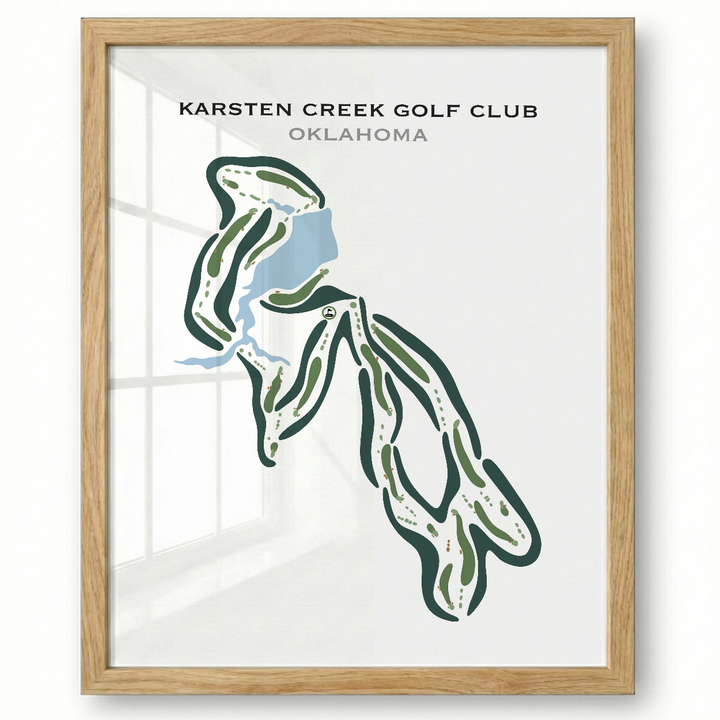 Karsten Creek Golf Club, Oklahoma - Printed Golf Courses
