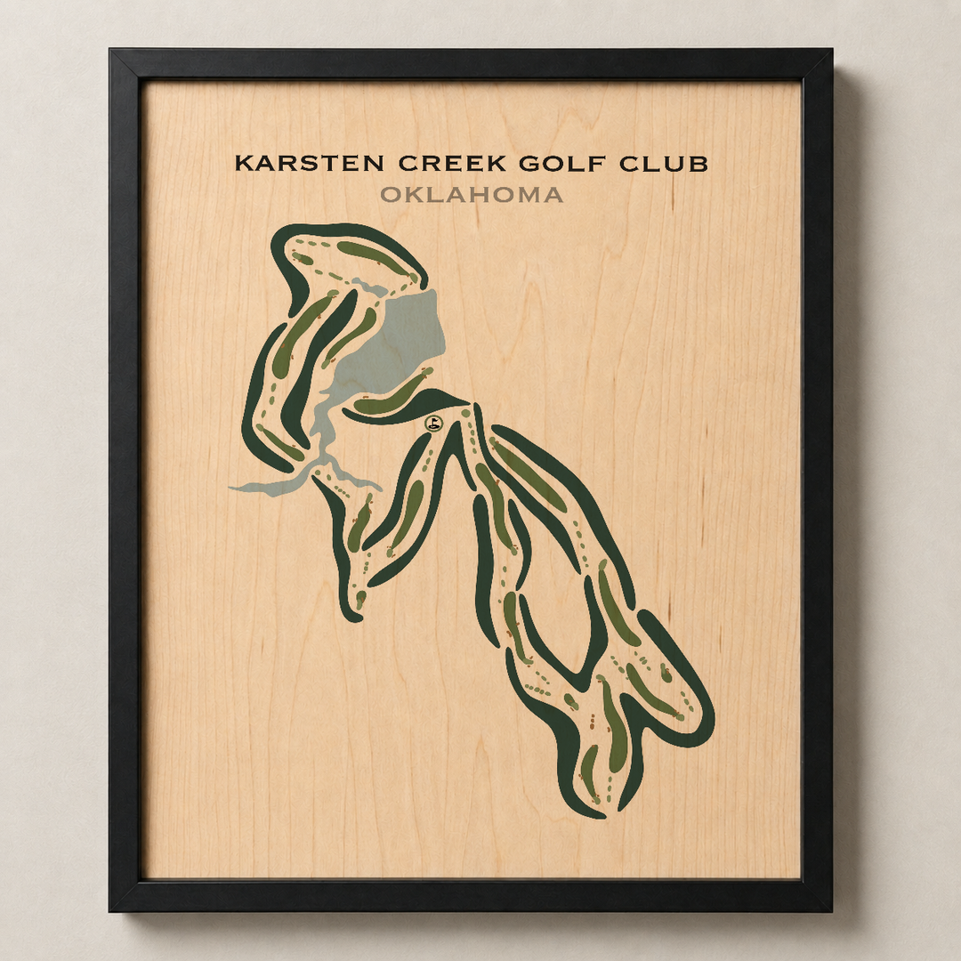 Karsten Creek Golf Club, Oklahoma - Printed Golf Courses