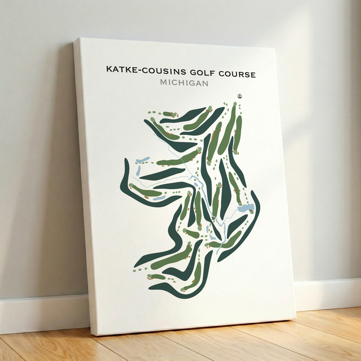 Katke - Cousins Golf Course, Michigan - Printed Golf Courses