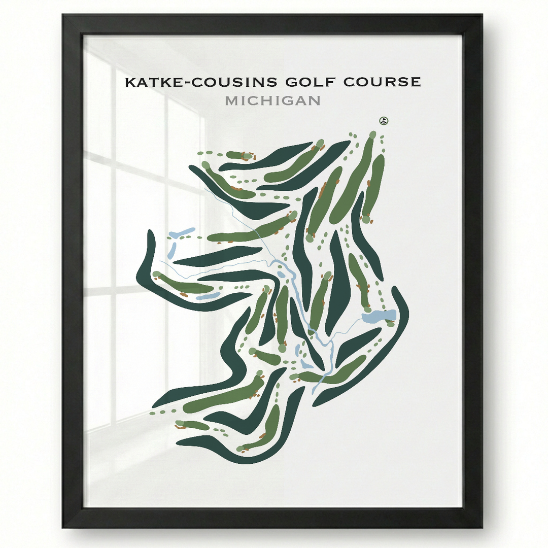 Katke - Cousins Golf Course, Michigan - Printed Golf Courses