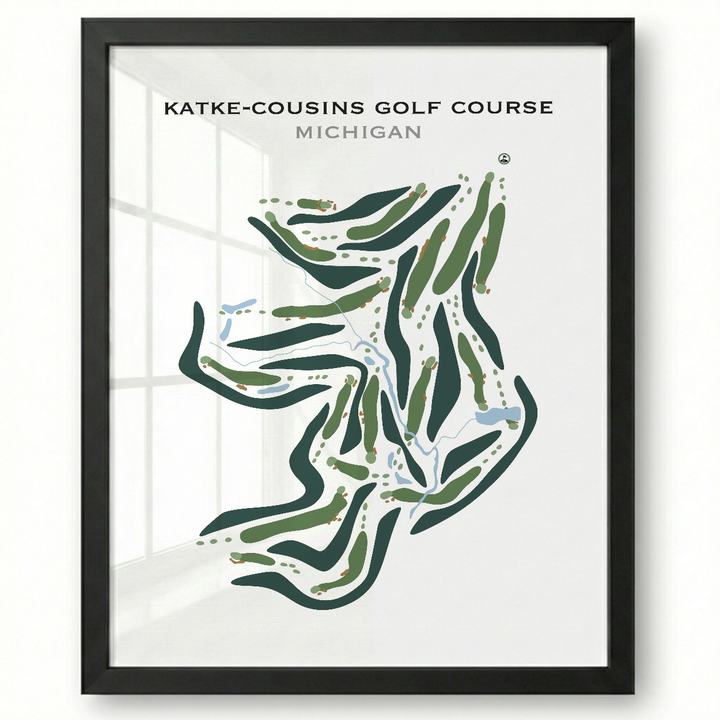 Katke - Cousins Golf Course, Michigan - Printed Golf Courses
