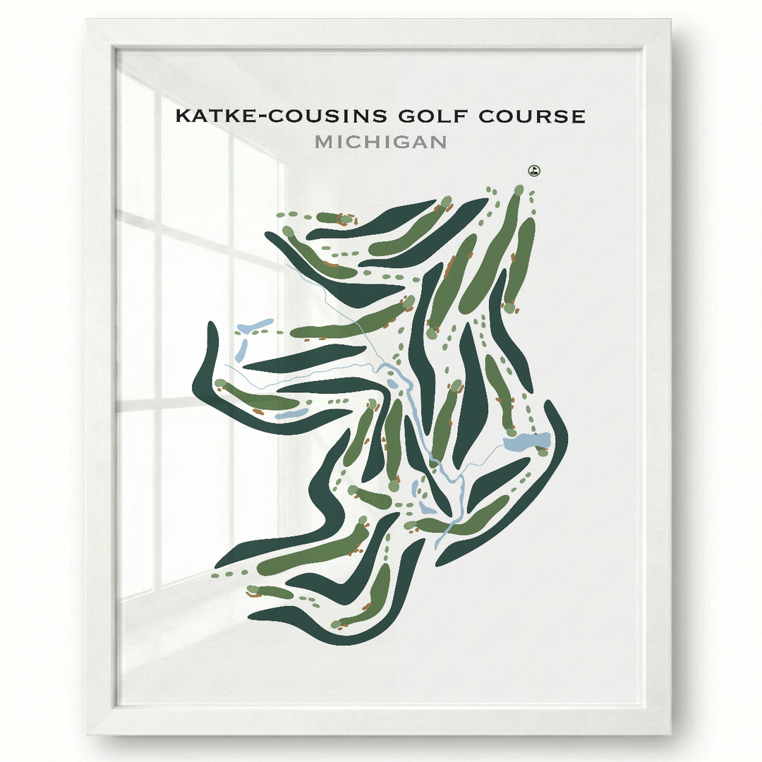 Katke - Cousins Golf Course, Michigan - Printed Golf Courses
