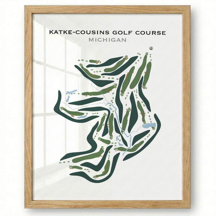 Katke - Cousins Golf Course, Michigan - Printed Golf Courses