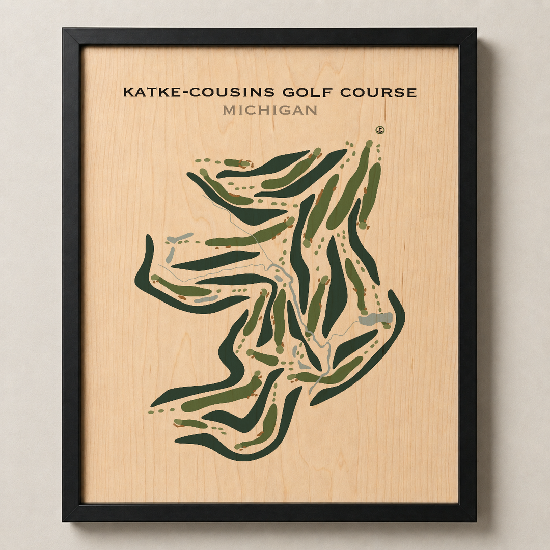 Katke - Cousins Golf Course, Michigan - Printed Golf Courses