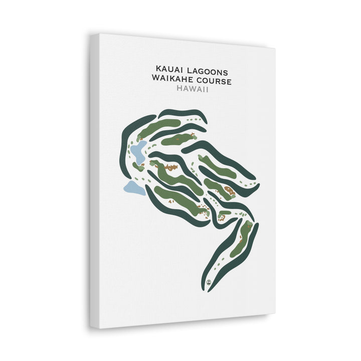 Kauai Lagoons Kiele Waikahe Course, Hawaii - Printed Golf Courses