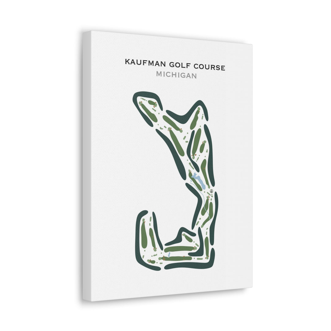 Kaufman Golf Course, Michigan - Printed Golf Courses