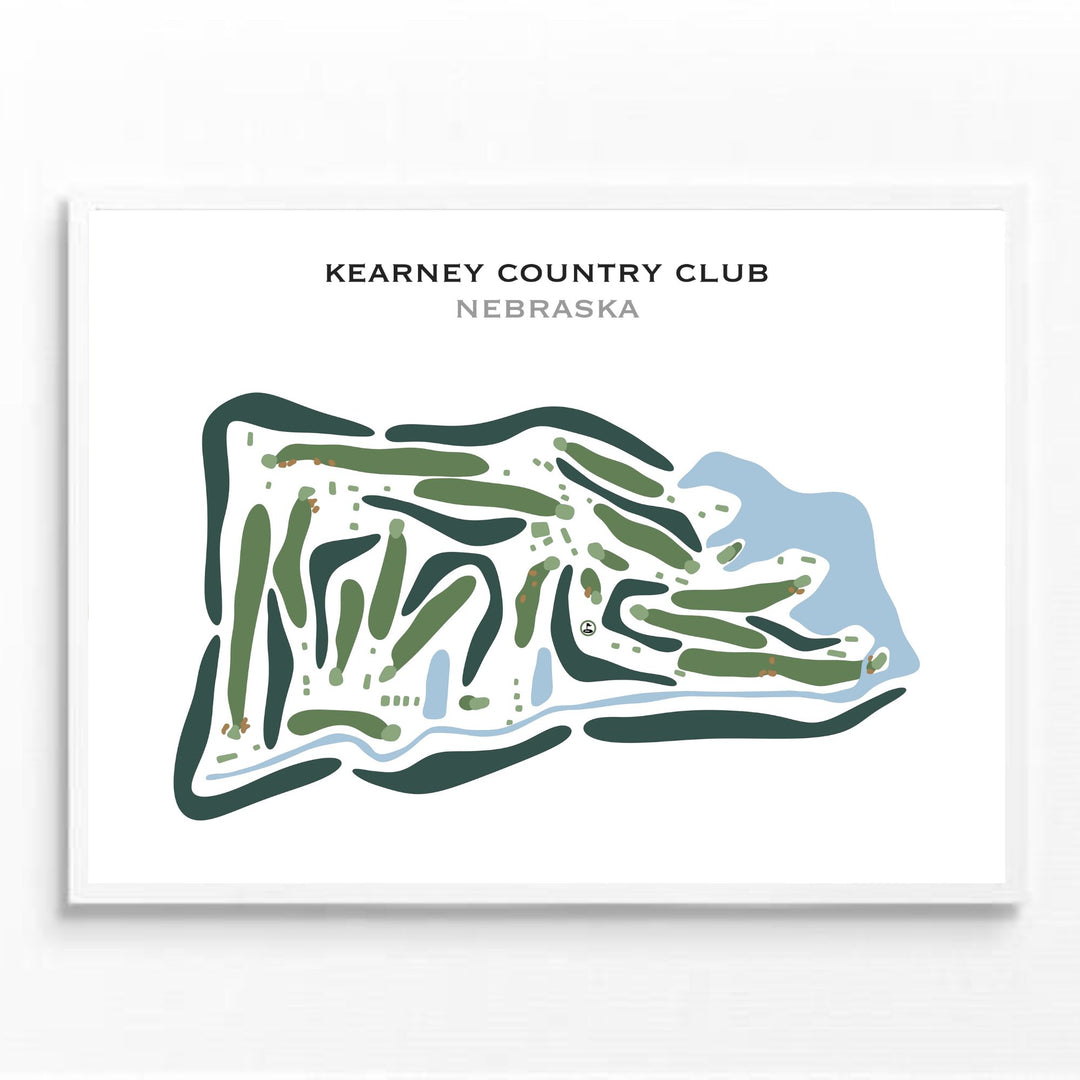 Kearney Country Club, Nebraska - Printed Golf Courses