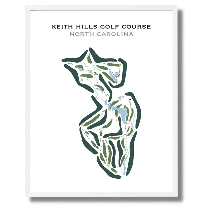 Keith Hills Golf Course, North Carolina - Printed Golf Courses