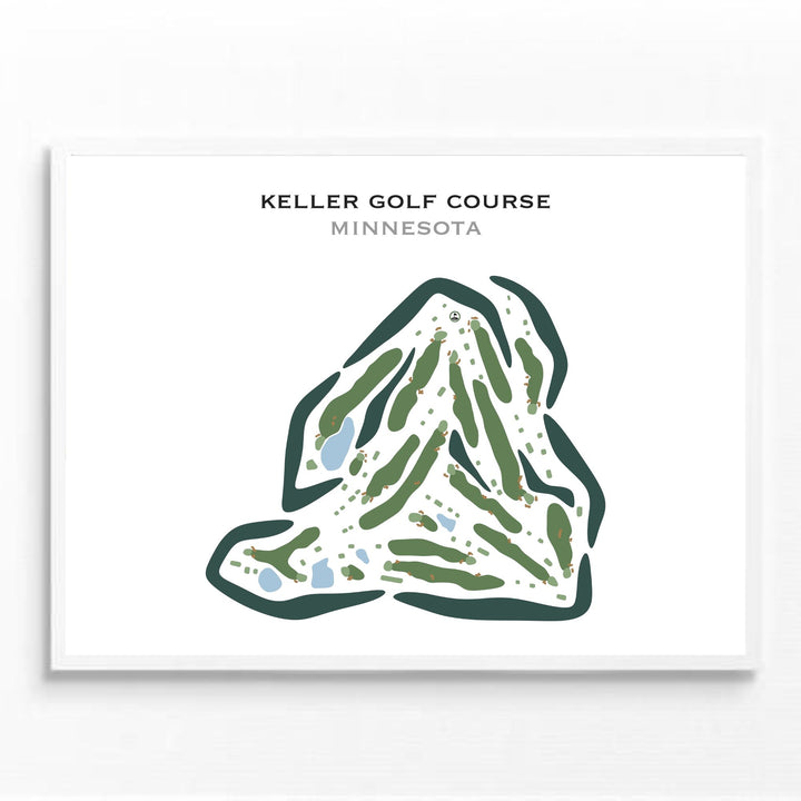 Keller Golf Course, Minnesota - Printed Golf Courses