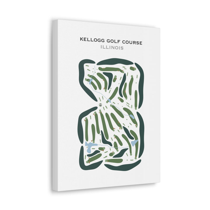 Kellogg Golf Course, Illinois - Printed Golf Courses