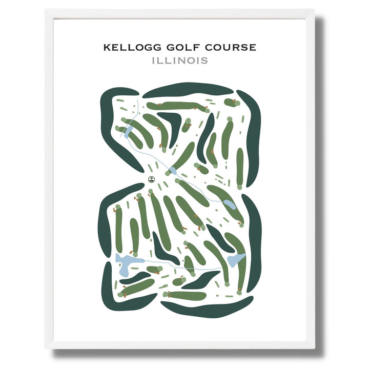 Kellogg Golf Course, Illinois - Printed Golf Courses