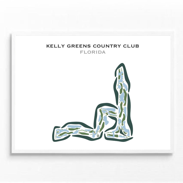 Kelly Greens Country Club, Florida - Printed Golf Courses