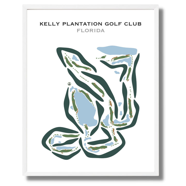 Kelly Plantation Golf Club, Florida - Printed Golf Courses