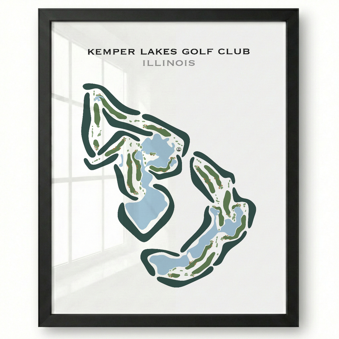 Kemper Lakes Golf Club, Illinois - Printed Golf Courses