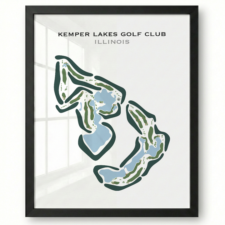 Kemper Lakes Golf Club, Illinois - Printed Golf Courses