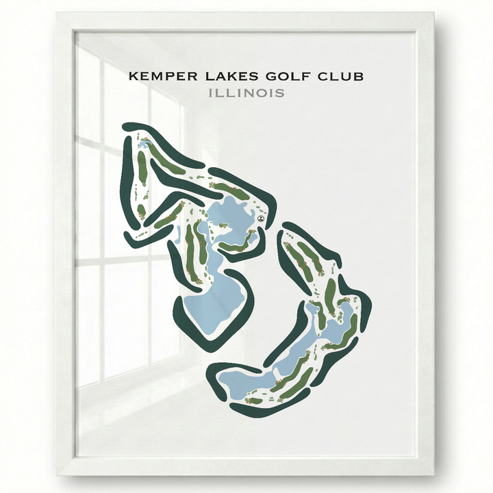 Kemper Lakes Golf Club, Illinois - Printed Golf Courses