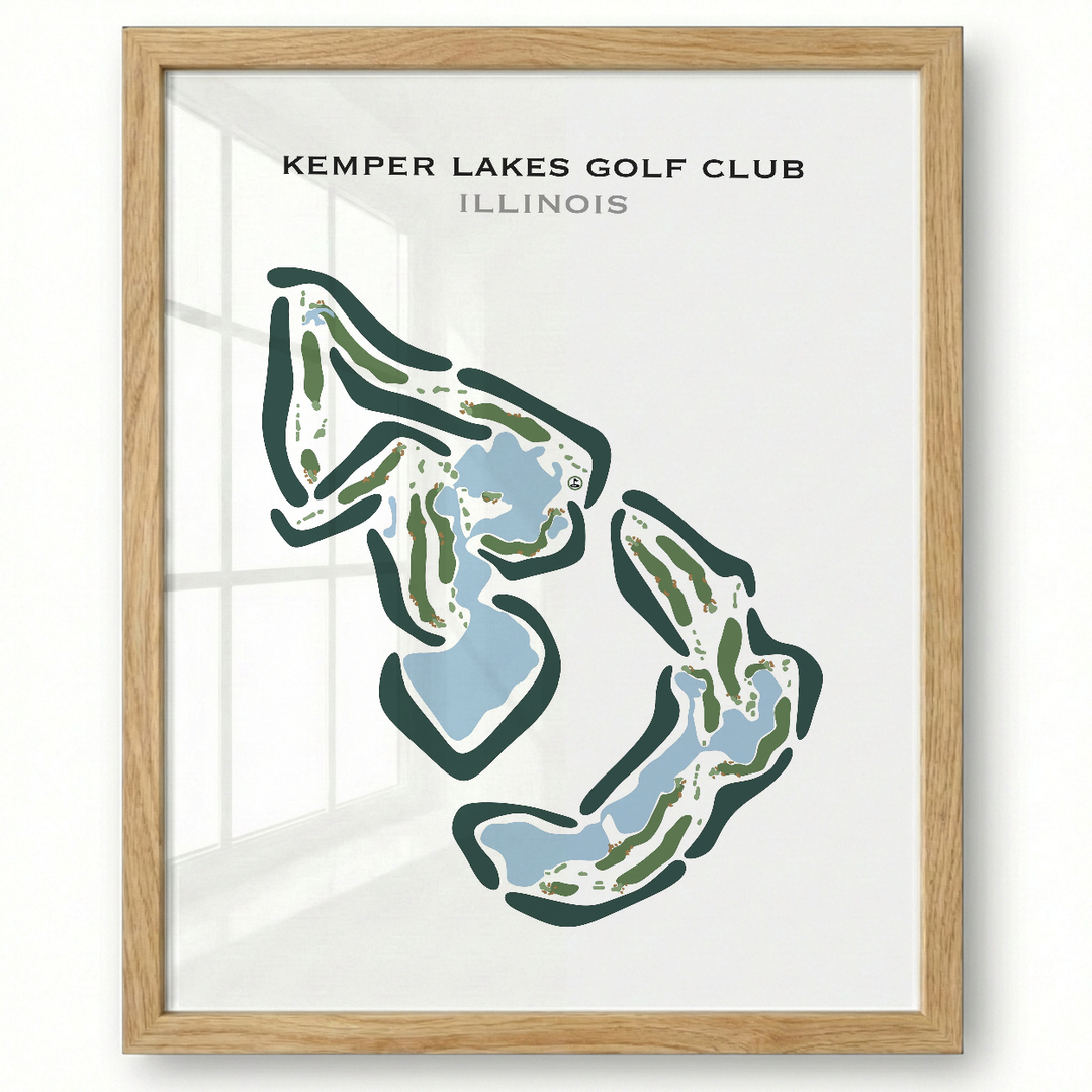 Kemper Lakes Golf Club, Illinois - Printed Golf Courses