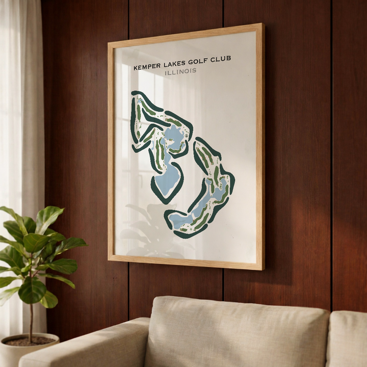 Kemper Lakes Golf Club, Illinois - Printed Golf Courses