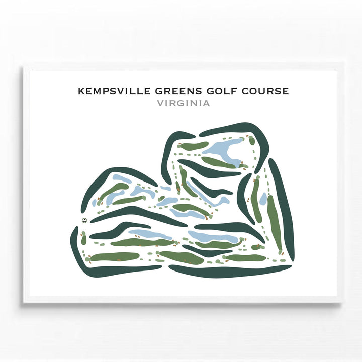 Kempsville Greens Golf Course, Virginia - Printed Golf Courses