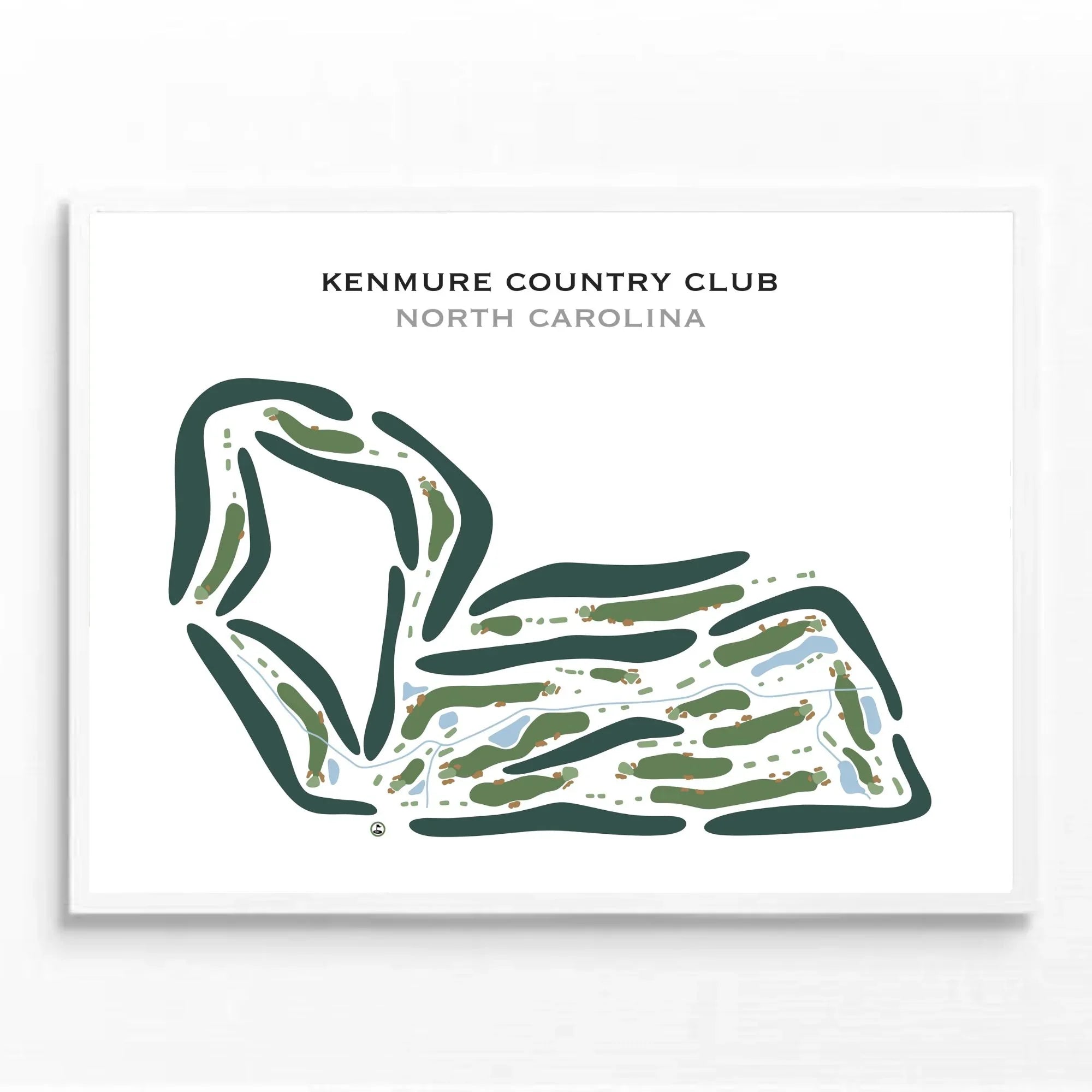 Buy the best printed golf course Kenmure Country Club, North Carolina