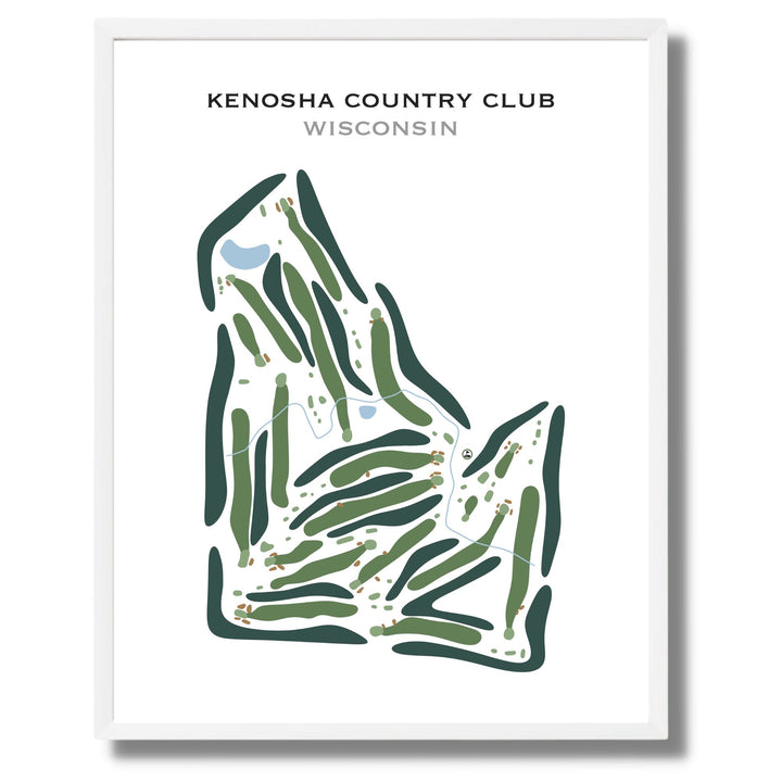 Kenosha Country Club, Wisconsin - Printed Golf Course