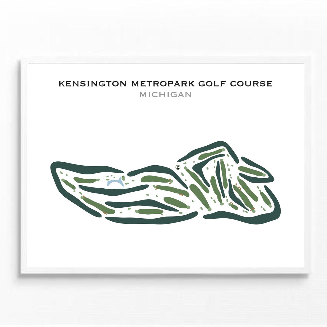 Kensington Metropark Golf Course, Michigan - Printed Golf Courses