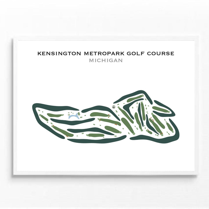 Kensington Metropark Golf Course, Michigan - Printed Golf Courses