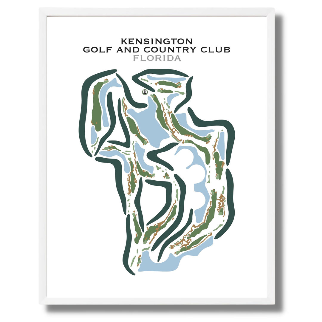 Kensington Golf and Country Club, Florida - Printed Golf Courses