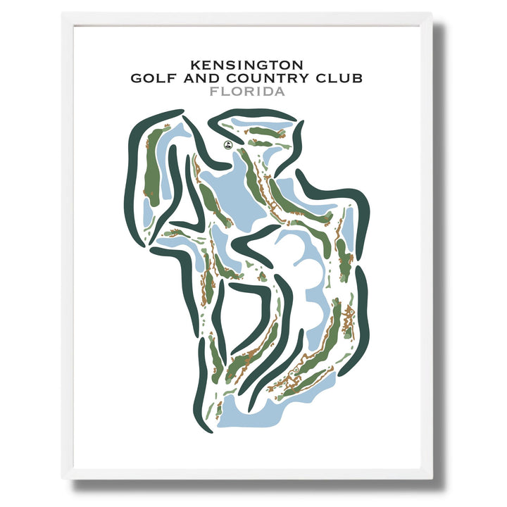 Kensington Golf and Country Club, Florida - Printed Golf Courses