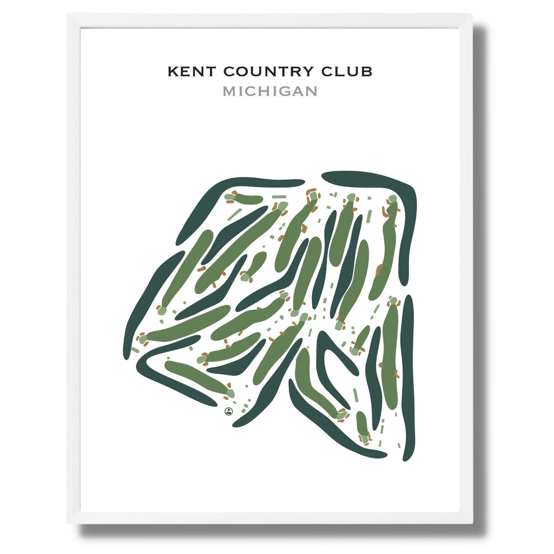 Kent Country Club, Michigan - Printed Golf Course