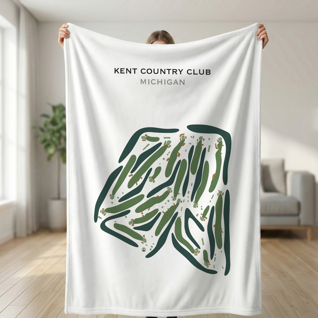 Kent Country Club, Michigan - Printed Golf Course