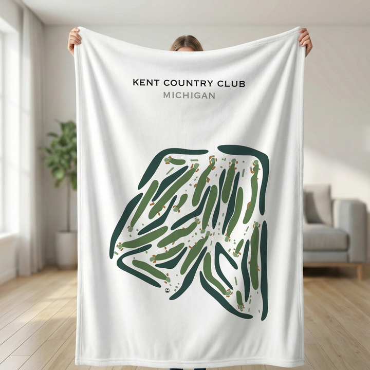 Kent Country Club, Michigan - Printed Golf Course