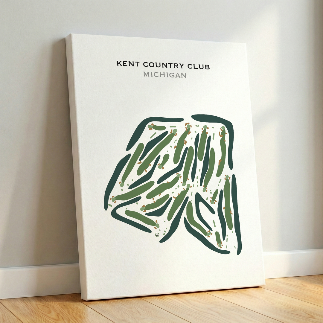 Kent Country Club, Michigan - Printed Golf Course