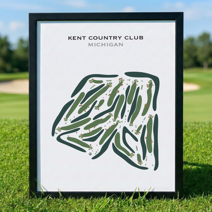 Kent Country Club, Michigan - Printed Golf Course
