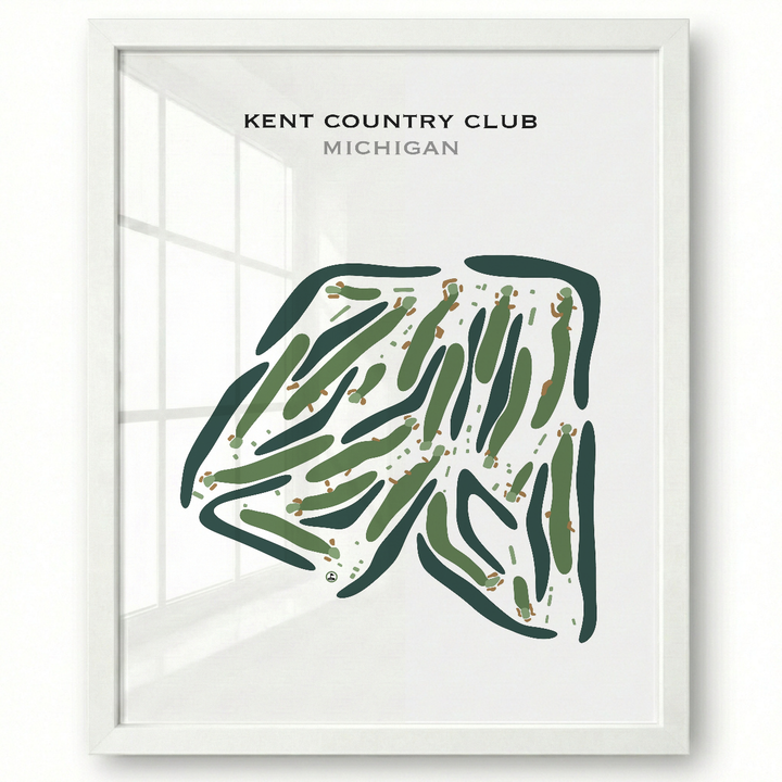 Kent Country Club, Michigan - Printed Golf Course
