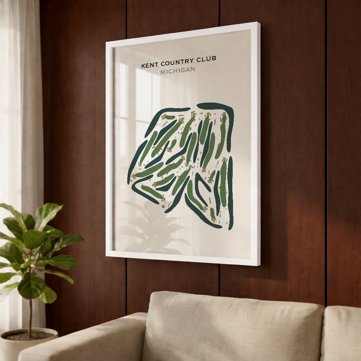 Kent Country Club, Michigan - Printed Golf Course