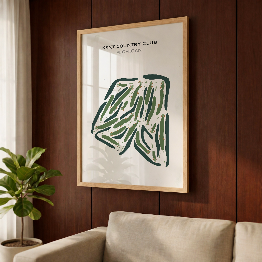 Kent Country Club, Michigan - Printed Golf Course