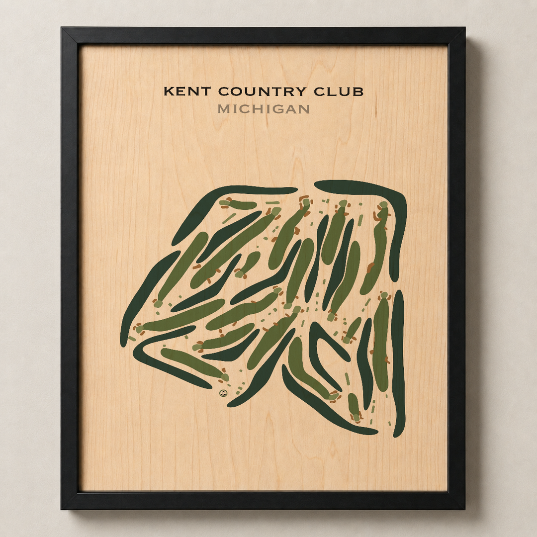 Kent Country Club, Michigan - Printed Golf Course