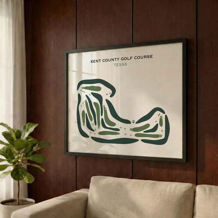 Kent County Golf Course, Texas - Printed Golf Courses