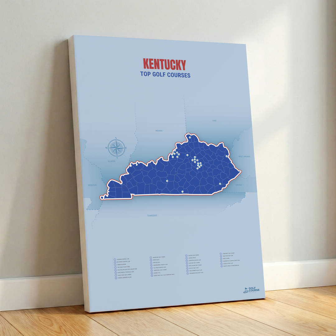 Map of Kentucky Golf Courses