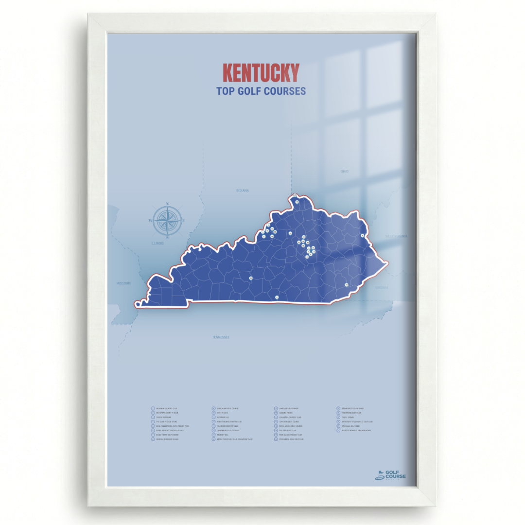 Map of Kentucky Golf Courses