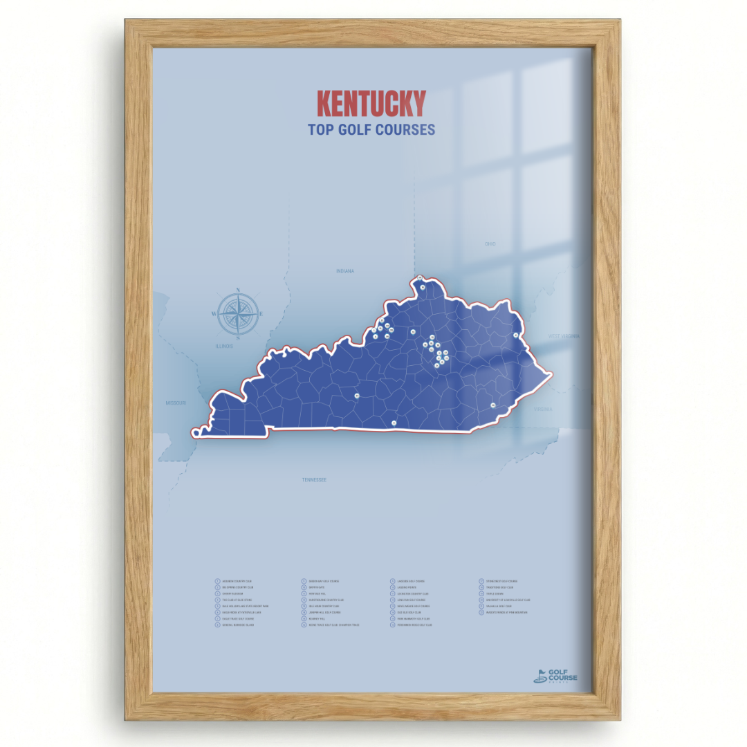 Map of Kentucky Golf Courses