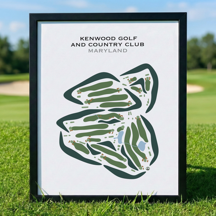 Kenwood Golf & Country Club, Maryland - Printed Golf Courses