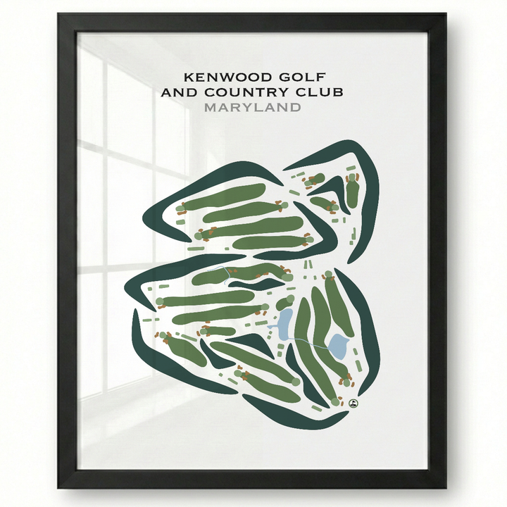 Kenwood Golf & Country Club, Maryland - Printed Golf Courses