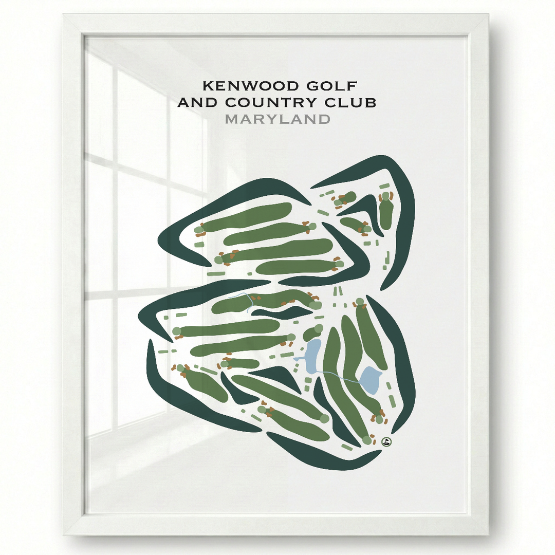 Kenwood Golf & Country Club, Maryland - Printed Golf Courses