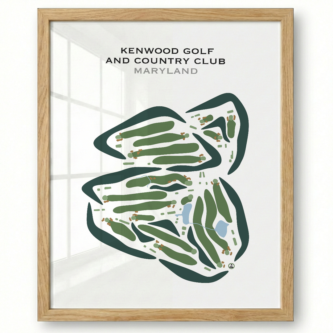 Kenwood Golf & Country Club, Maryland - Printed Golf Courses