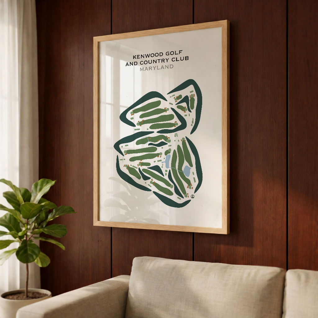 Kenwood Golf & Country Club, Maryland - Printed Golf Courses