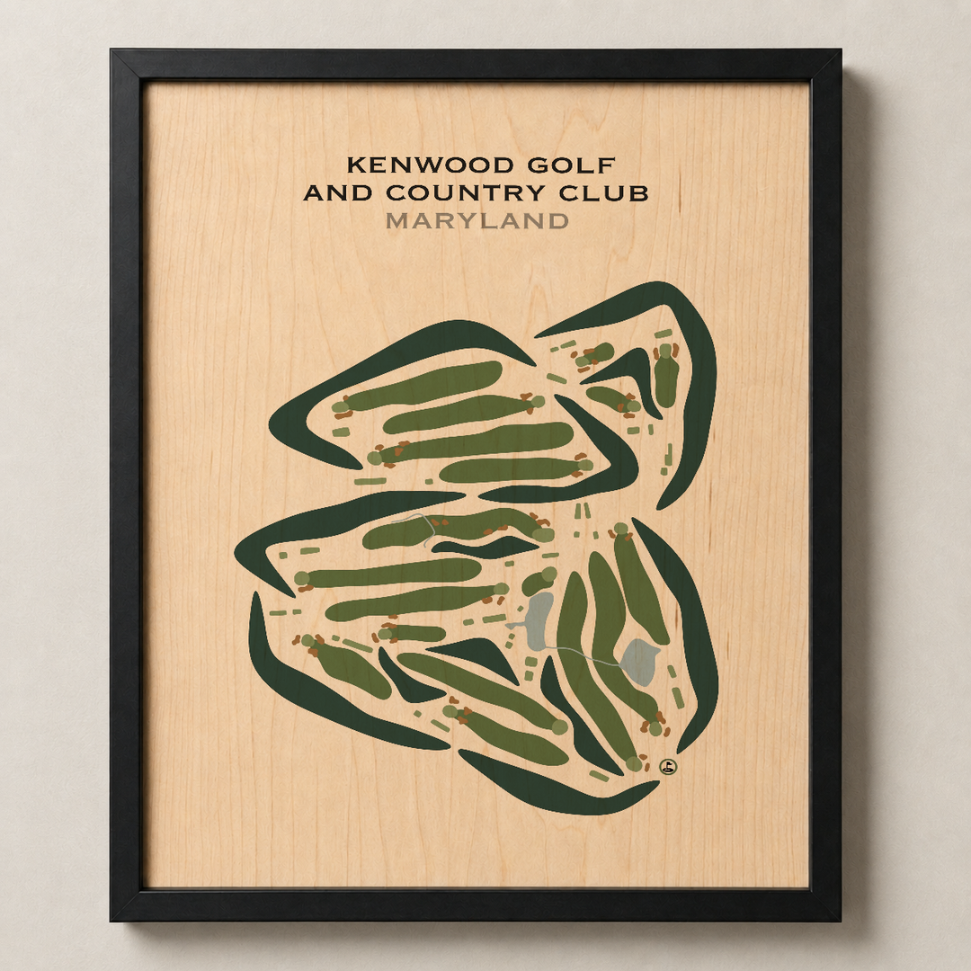 Kenwood Golf & Country Club, Maryland - Printed Golf Courses