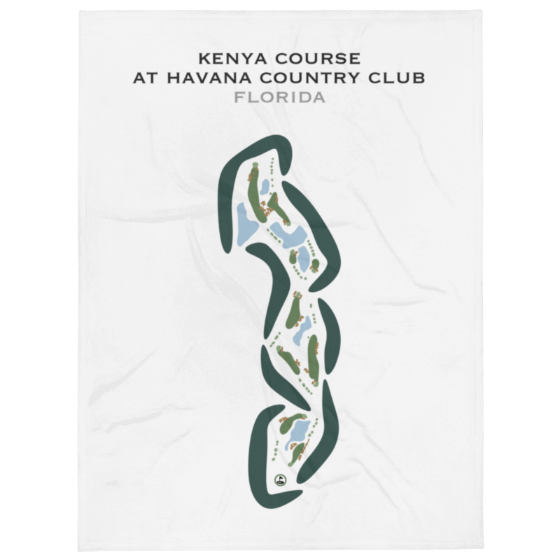 Kenya Course at Havana Country Club, Florida - Printed Golf Courses