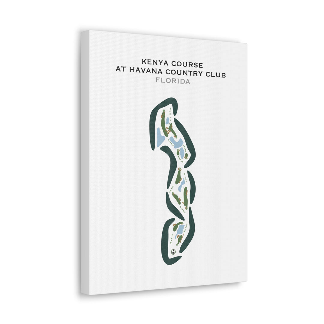 Kenya Course at Havana Country Club, Florida - Printed Golf Courses